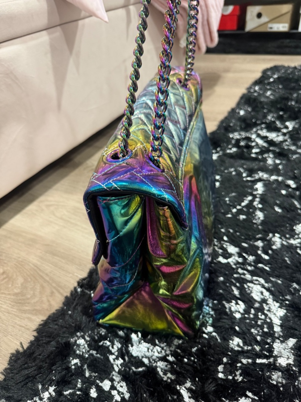 New without tags - Kurt Geiger metallic multicolor shoulder bag - Picture 4 of 12
